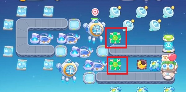 《保衛蘿卜4》太空穿越第2關滿星攻略