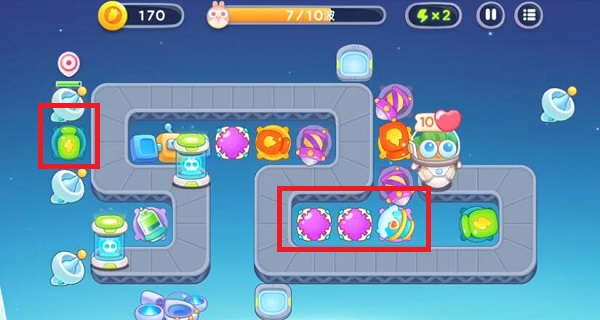 《保衛蘿卜4》太空穿越第6關滿星攻略