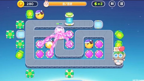 《保衛蘿卜4》太空穿越第8關滿星攻略