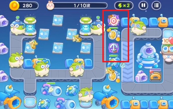 《保衛(wèi)蘿卜4》太空穿越第9關滿星攻略