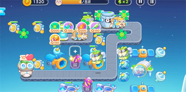 《保衛蘿卜4》太空穿越第10關滿星攻略