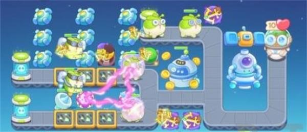 《保衛蘿卜4》太空穿越第17關滿星攻略