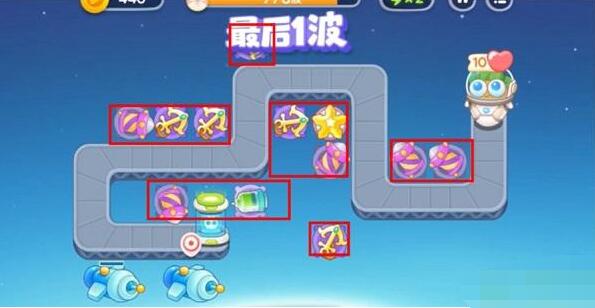 《保衛蘿卜4》太空穿越第18關滿星攻略