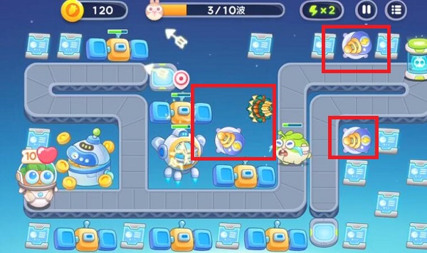 《保衛蘿卜4》太空穿越第24關滿星攻略