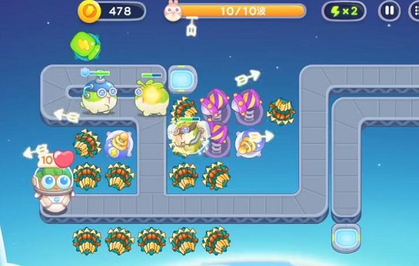 《保衛蘿卜4》太空穿越第24關滿星攻略