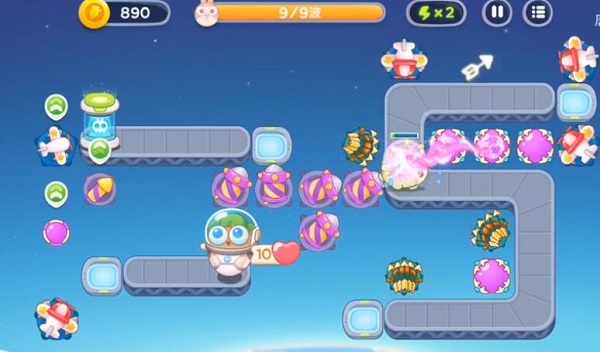 《保衛蘿卜4》太空穿越第32關滿星攻略