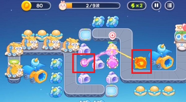 《保衛蘿卜4》太空穿越第33關滿星攻略