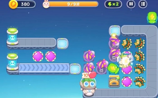 《保衛蘿卜4》太空穿越第34關滿星攻略