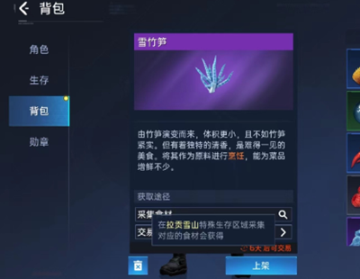 星球重啟雪竹筍采集位置分享攻略