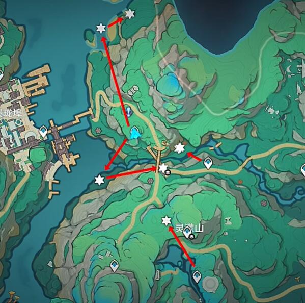 原神清水玉采集路線攻略介紹