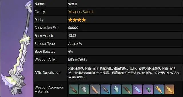 《原神》彌堅骨武器介紹